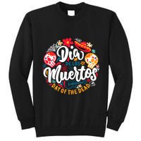 El Dia De Los Muertos Day Of The Dead Skull Sambrero Guitar Tall Sweatshirt