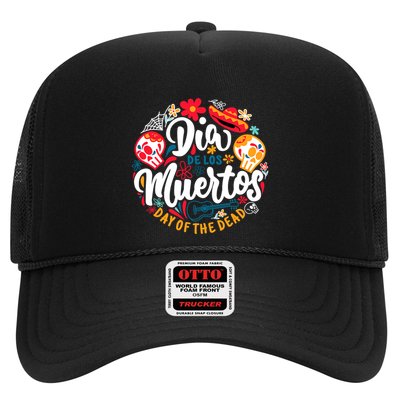El Dia De Los Muertos Day Of The Dead Skull Sambrero Guitar Trucker Hat
