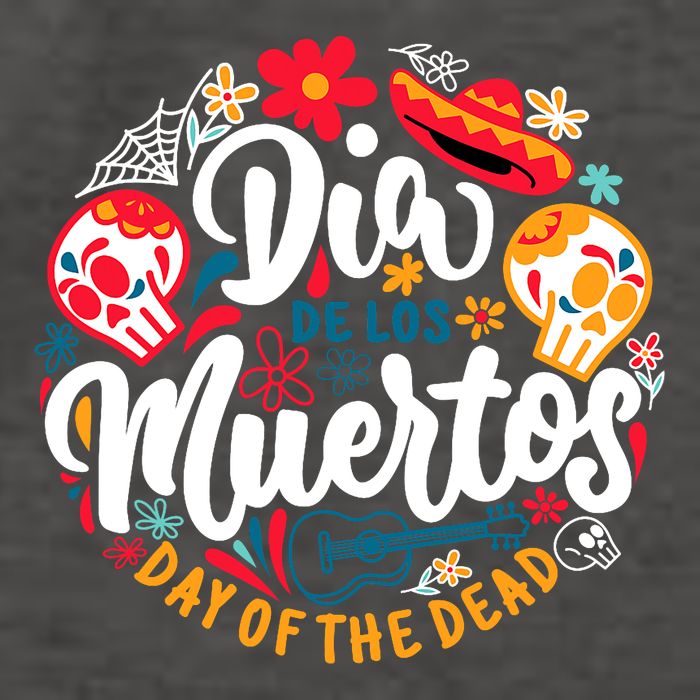El Dia De Los Muertos Day Of The Dead Skull Sambrero Guitar Vector Backpack