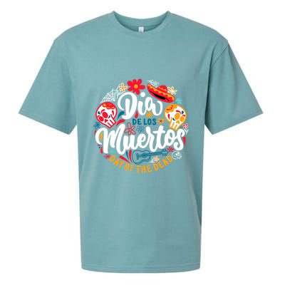 El Dia De Los Muertos Day Of The Dead Skull Sambrero Guitar Sueded Cloud Jersey T-Shirt