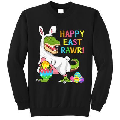 Easter Day Dinosaur Funny Happy Eastrawr T Rex Easter Sweatshirt