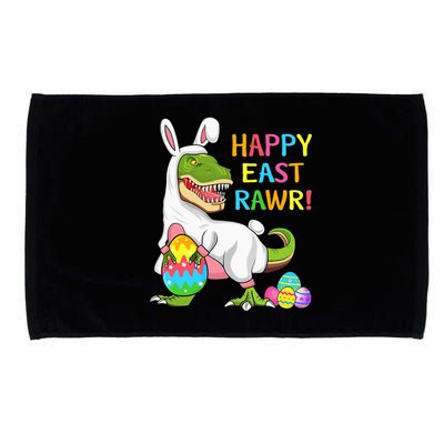 Easter Day Dinosaur Funny Happy Eastrawr T Rex Easter Microfiber Hand Towel