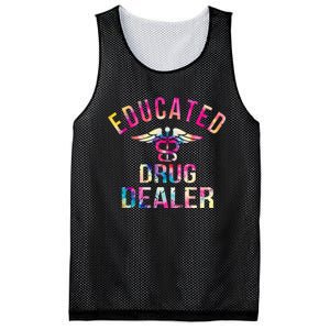 Educated Drug Dealer Nurse Life Funny Nurse Mesh Reversible Basketball Jersey Tank