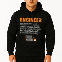 Engineer Definition Description Hilarious Engineering Gift Hoodie