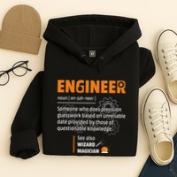 Engineer Definition Description Hilarious Engineering Gift Hoodie