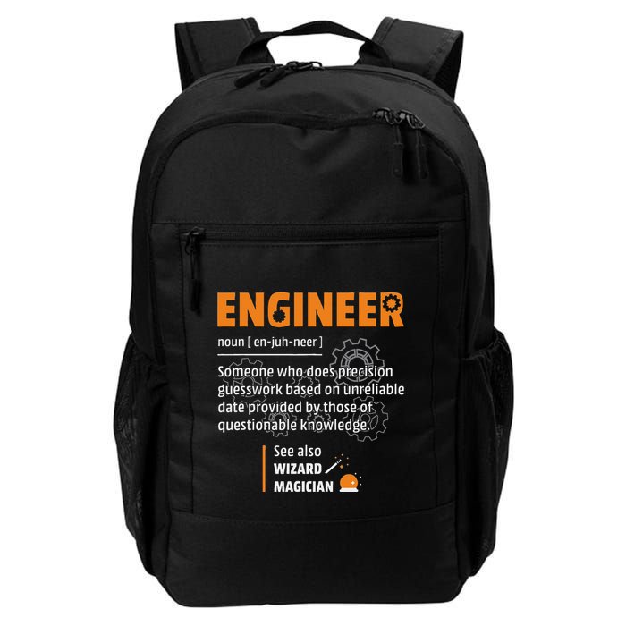Engineer Definition Description Hilarious Engineering Gift Backpack