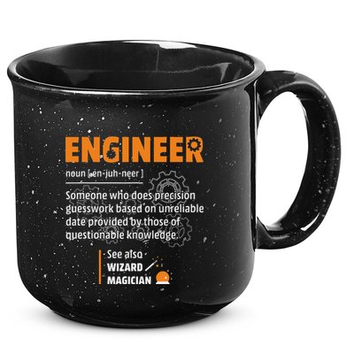 Engineer Definition Description Hilarious Engineering Gift 15oz Campfire Ceramic Mug