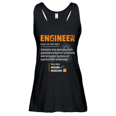 Engineer Definition Description Hilarious Engineering Gift Ladies Essential Flowy Tank