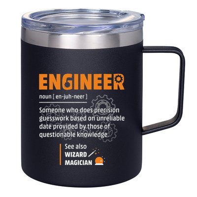 Engineer Definition Description Hilarious Engineering Gift 12oz Stainless Steel Coffee Mug