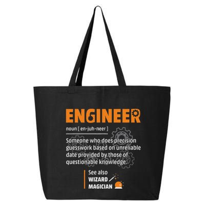 Engineer Definition Description Hilarious Engineering Gift 25L Jumbo Tote
