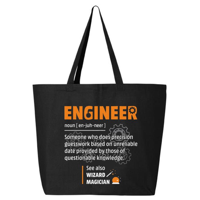 Engineer Definition Description Hilarious Engineering Gift 25L Jumbo Tote