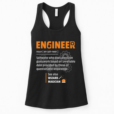 Engineer Definition Description Hilarious Engineering Gift Womens Tank Top