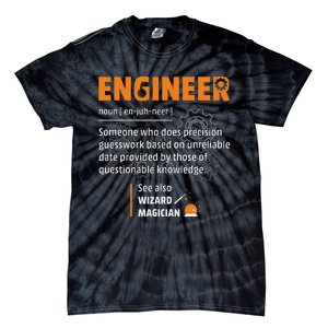 Engineer Definition Description Hilarious Engineering Gift Tie-Dye T-Shirt