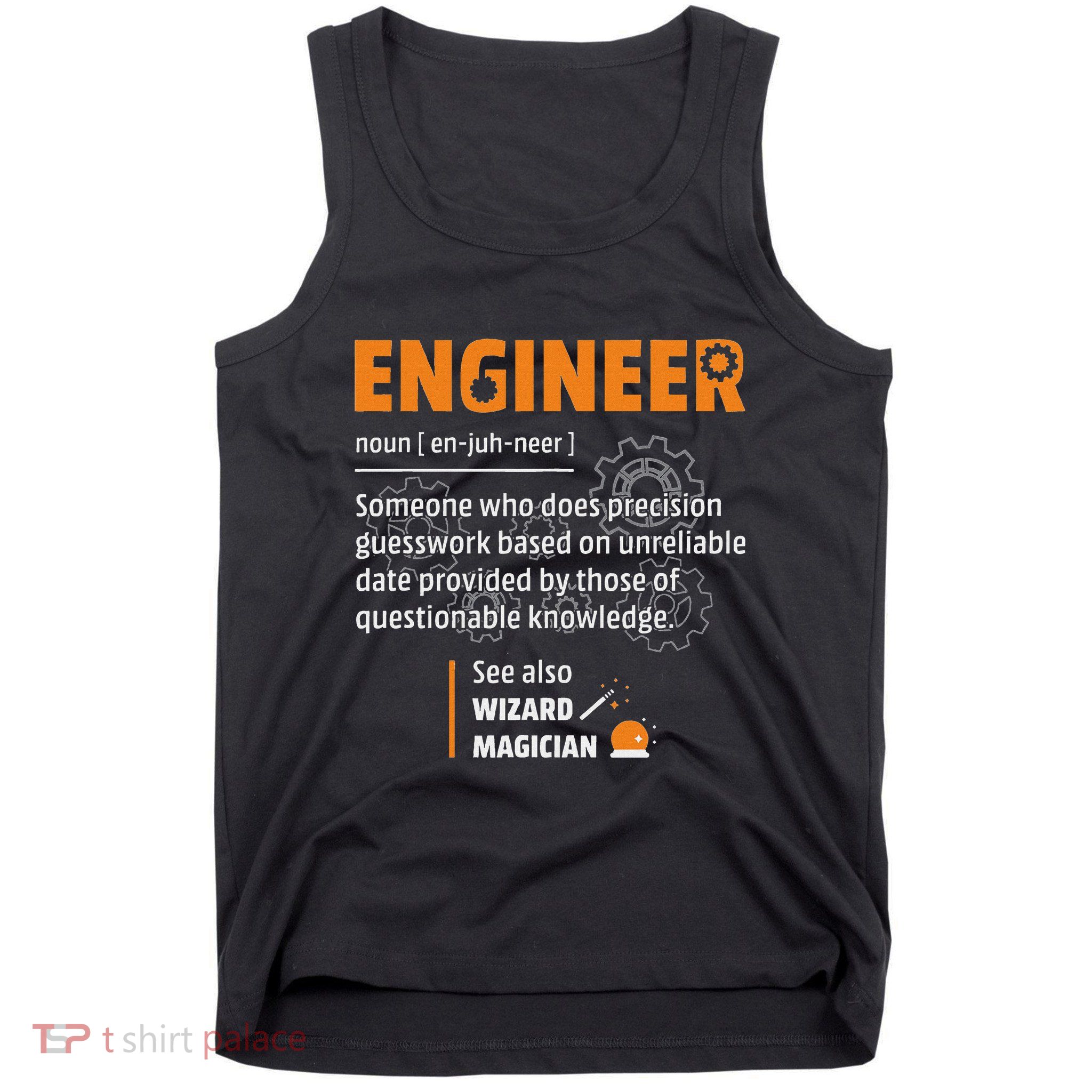 Engineer Definition Description Hilarious Engineering Gift Tank Top