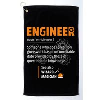 Engineer Definition Description Hilarious Engineering Gift Golf Towel