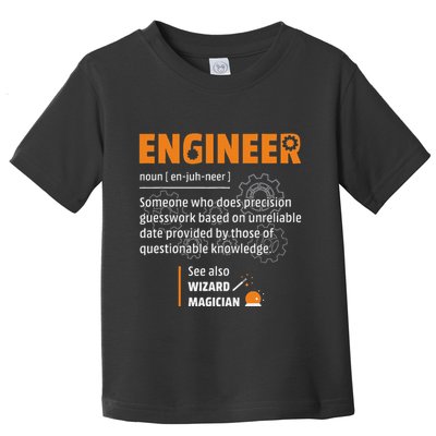 Engineer Definition Description Hilarious Engineering Gift Toddler T-Shirt