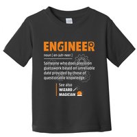 Engineer Definition Description Hilarious Engineering Gift Toddler T-Shirt