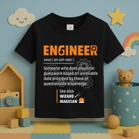 Engineer Definition Description Hilarious Engineering Gift Toddler T-Shirt
