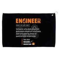 Engineer Definition Description Hilarious Engineering Gift Grommeted Golf Towel