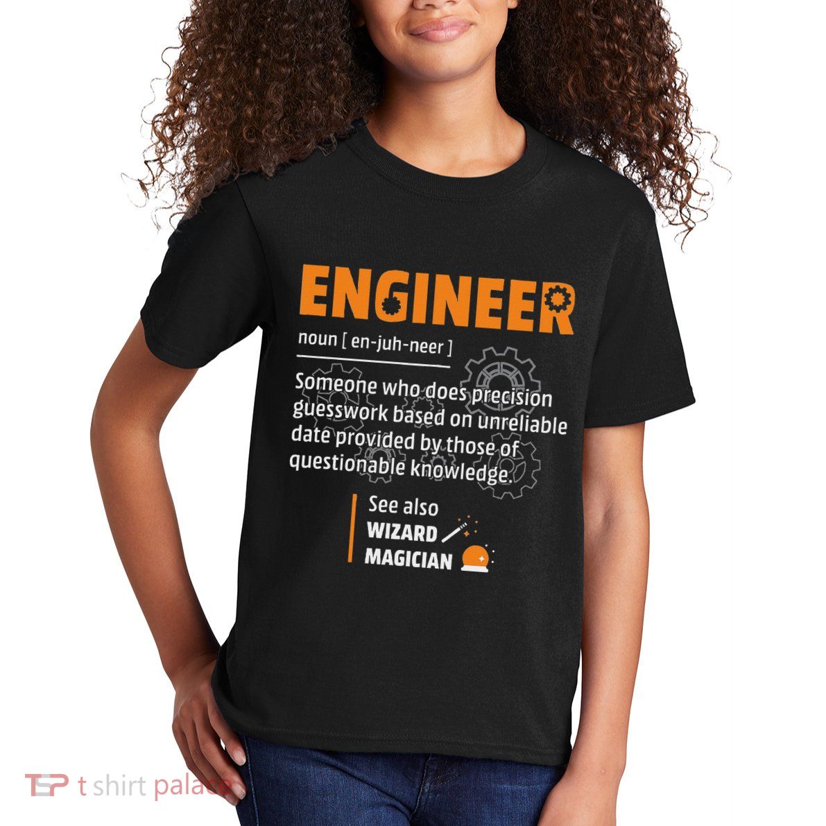 Engineer Definition Description Hilarious Engineering Gift Kids T-Shirt
