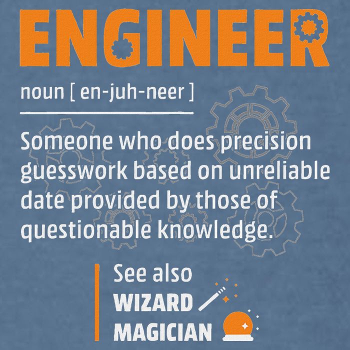 Engineer Definition Description Hilarious Engineering Gift Garment-Dyed Sweatshirt