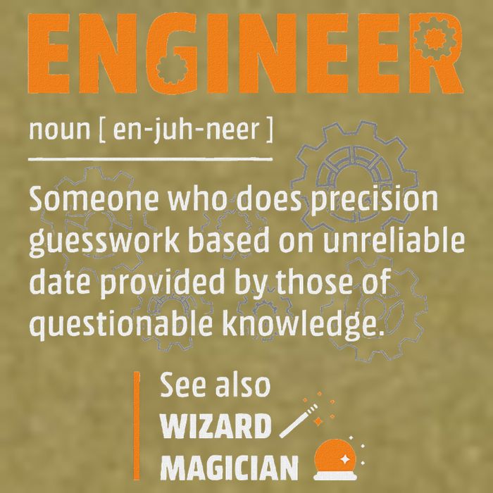 Engineer Definition Description Hilarious Engineering Gift Garment-Dyed Women's Muscle Tee