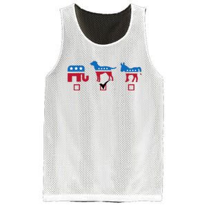 Elephant Dog Donkey Choose My Dog Would Do A Better Job Mesh Reversible Basketball Jersey Tank