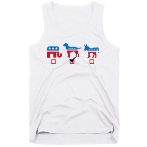 Elephant Dog Donkey Choose My Dog Would Do A Better Job Tank Top