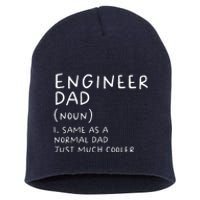 Engineer Dad Definition Funny Engineering Short Acrylic Beanie