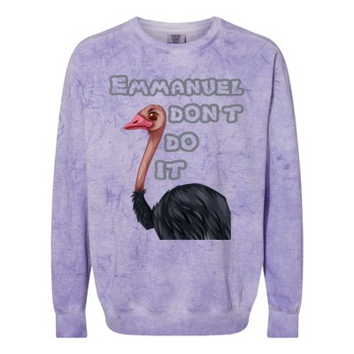 Emmanuel Don’t Do It! Colorblast Crewneck Sweatshirt