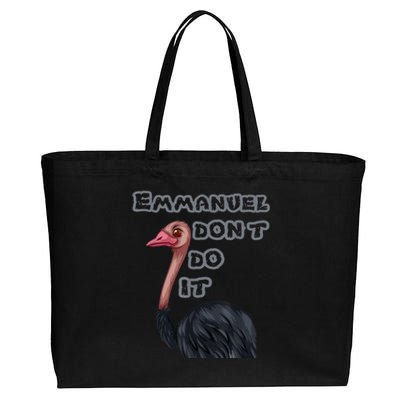 Emmanuel Don’t Do It! Cotton Canvas Jumbo Tote