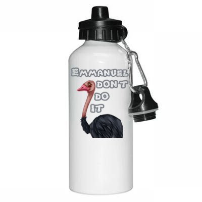 Emmanuel Don’t Do It! Aluminum Water Bottle