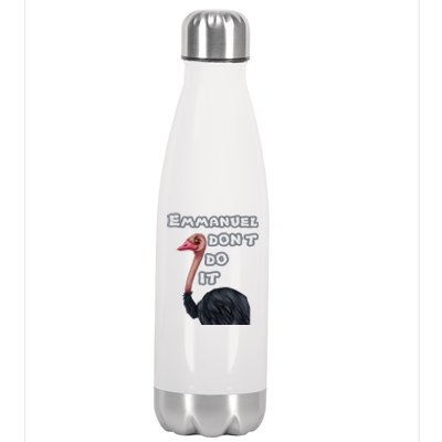 Emmanuel Don’t Do It! Stainless Steel Insulated Water Bottle