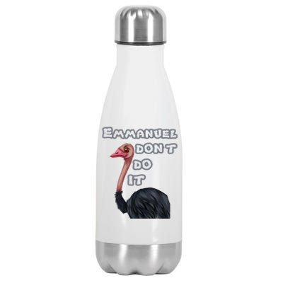 Emmanuel Don’t Do It! Stainless Steel Insulated Water Bottle