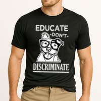 Educate Dont Discriminate Pitbull Saying Performance Shirt