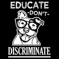 Educate Dont Discriminate Pitbull Saying Impact Tech Backpack