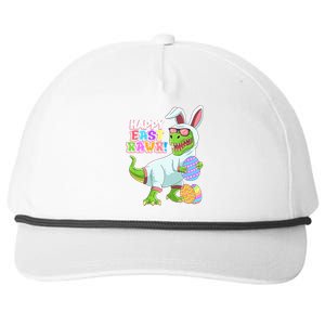 Easter Day Dinosaur Funny Happy Eastrawr T Rex Easter Snapback Five-Panel Rope Hat