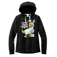 Easter Day Dinosaur Funny Happy Eastrawr T Rex Easter Women's Fleece Hoodie