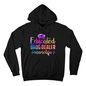 Educated Drug Dealer Nurse Life Funny Nurse Heart Beat Hoodie