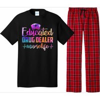 Educated Drug Dealer Nurse Life Funny Nurse Heart Beat Pajama Set