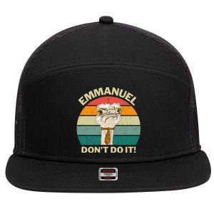 Emmanuel DonT Do It Funny Emu Farm 7 Panel Mesh Trucker Snapback Hat