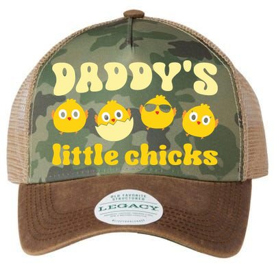 Easter Day Daddy's Little Chicks Cute Easter Chicks Father's Day Legacy Tie Dye Trucker Hat