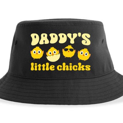 Easter Day Daddy's Little Chicks Cute Easter Chicks Father's Day Sustainable Bucket Hat
