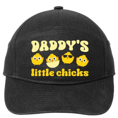 Easter Day Daddy's Little Chicks Cute Easter Chicks Father's Day 7-Panel Snapback Hat