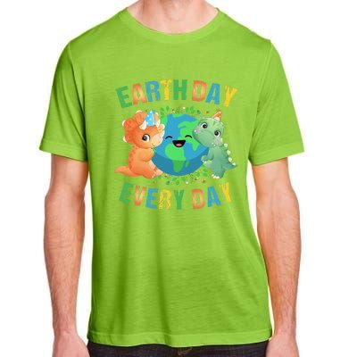 Earth Day Every Day Dinosaur Hugging Earth Nature Dino Lover Gift Adult ChromaSoft Performance T-Shirt