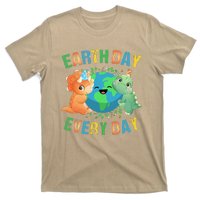 Earth Day Every Day Dinosaur Hugging Earth Nature Dino Lover Gift T-Shirt