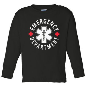 Emergency Department Emergency Room Healthcare Nursing Nurse Toddler Long Sleeve Shirt