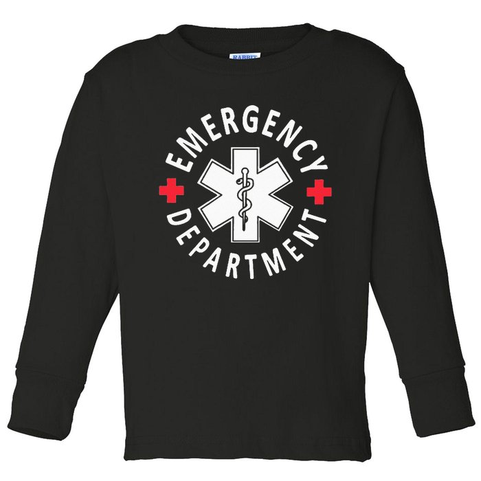 Emergency Department Emergency Room Healthcare Nursing Nurse Toddler Long Sleeve Shirt