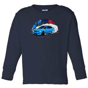 E46 Drifting Toddler Long Sleeve Shirt