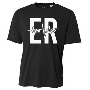 Emergency Department ER Nurse Front + Back Emergency Room Cooling Performance Crew T-Shirt